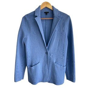 Talbots Medium Periwinkle Blue Knit Sweater Blazer
